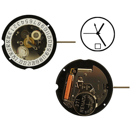 RL 505-24Hr. GMT date 6 Watch Movement (9346119172)