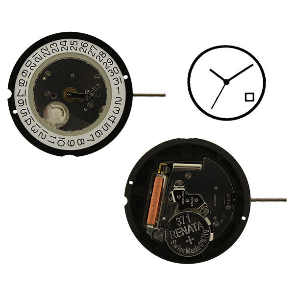 RL515 date 4 Watch Movement – Perrin Supply Ltd