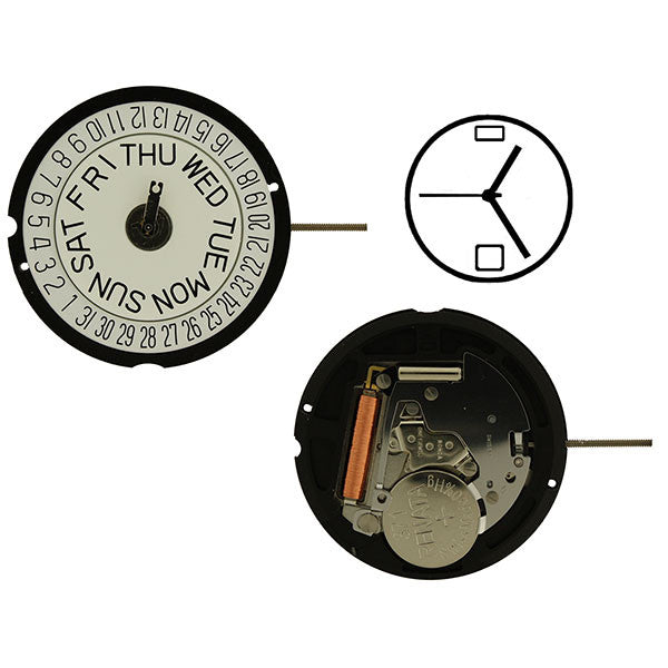 RL517 day 12 horizontal & date 6 Watch Movement – Perrin Supply Ltd