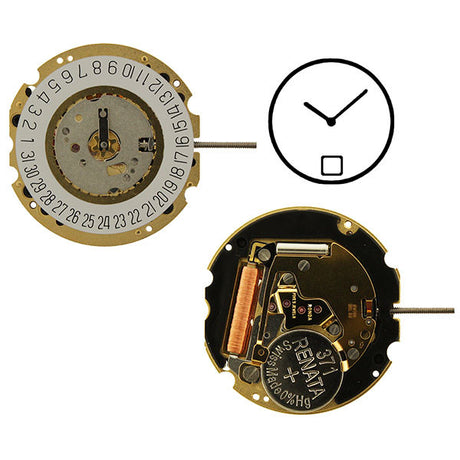 RL704-6 2 hands date 6 Watch Movement (9346132676)