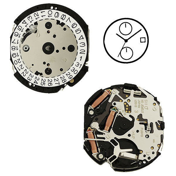 VD51 Height 2 SII Quartz Watch Movement (9346163716)