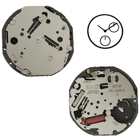 VD73 SII Quartz Watch Movement (9346167300)