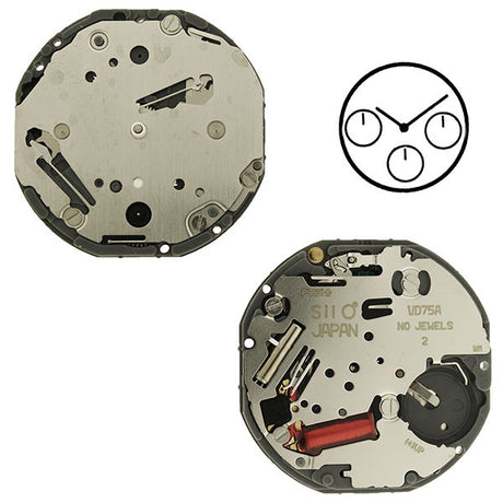 VD75 SII Quartz Watch Movement (9346168004)