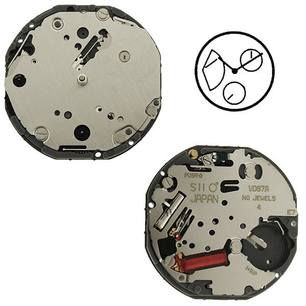 VD87 SII Quartz Watch Movement – Perrin Supply Ltd