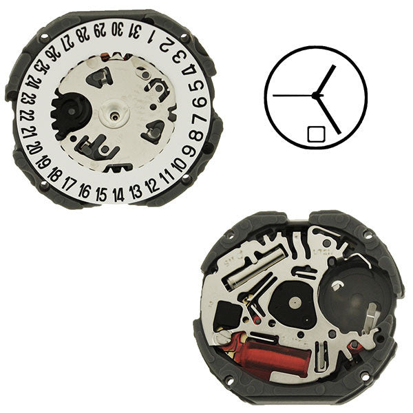 VJ12 Date 6 SII Watch Movement (9346172420)