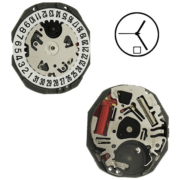 VJ22 Date 6 SII Quartz Watch Movement – Perrin Supply Ltd