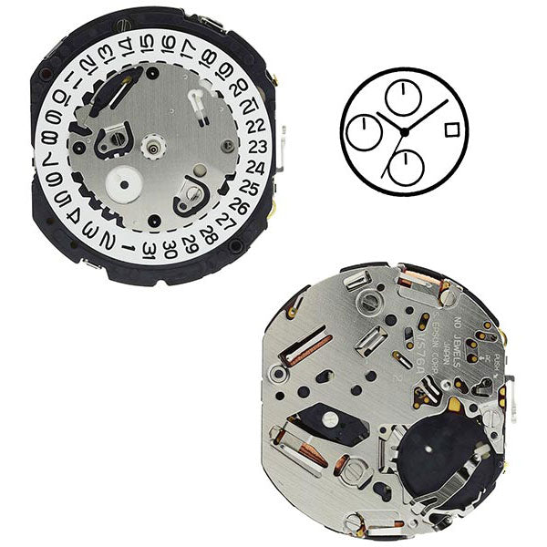 VS76 Solar Chrono Epson Watch Movement (3837354344482)