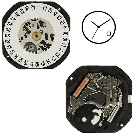 VX32 Date 4 Watch Movement (9346185028)