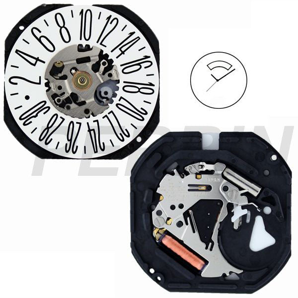 VX42 Date 12 Watch Movement – Perrin Supply Ltd