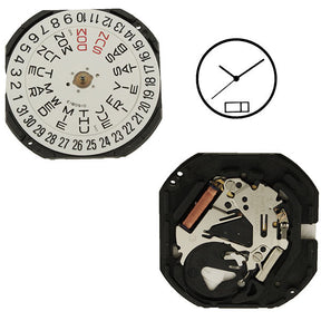 VX43 Day/Date 6 Watch Movement (9346190980)