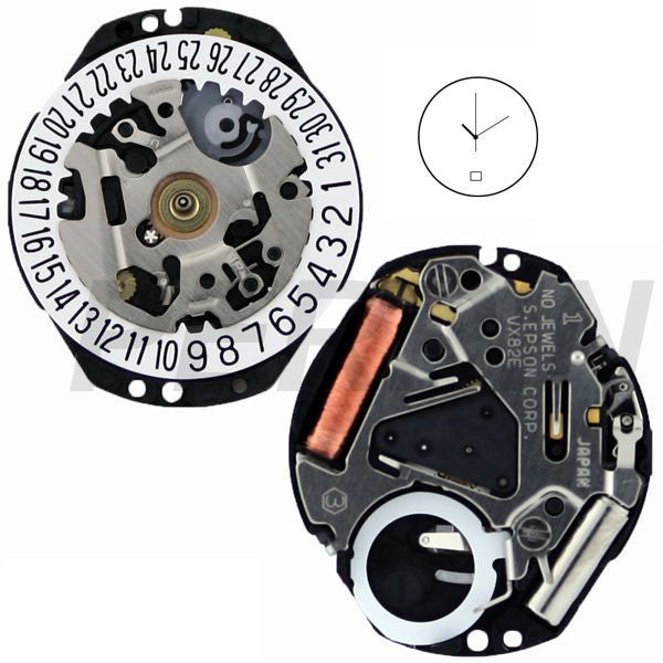 VX82 Date 6 Watch Movement (9346193284)