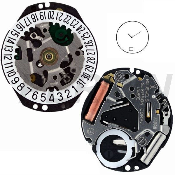 VX89 Date 6 Watch Movement – Perrin Supply Ltd