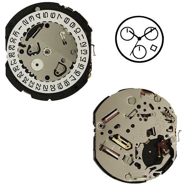 YM88 Epson Watch Movement – Perrin Supply Ltd