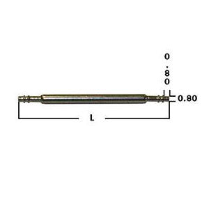 Spring Bars for Attaching Straps and Metal Bands PKG of 10 - 1.50 mm (193397424143)