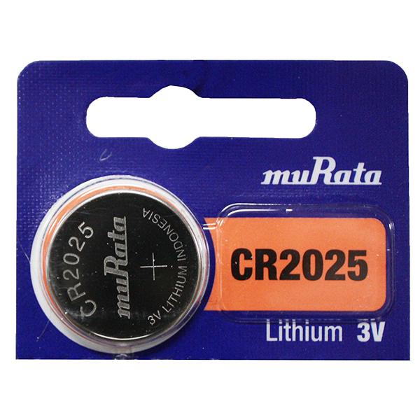 CR2025 MuRata Lithium Watch Battery - PKG of 5