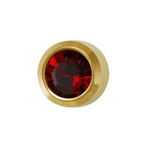 January Garnet Studs in Bezel Setting - card of 12 pairs (553008758818)