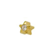 3 mm Star Shaped Flowerlite Stud with Crystal - card of 12 pairs (551526170658)