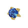 3 mm September Sapphire Studs in Tiffany Setting - card of 12 pairs (553092022306)