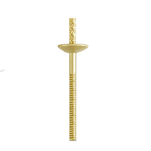 Threaded Posts 0.86 mm with Cup for Pearls, Long Peg 14ky (9998545871)