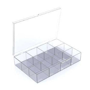 Twelve Compartment Box - All Plastic (10444075855)