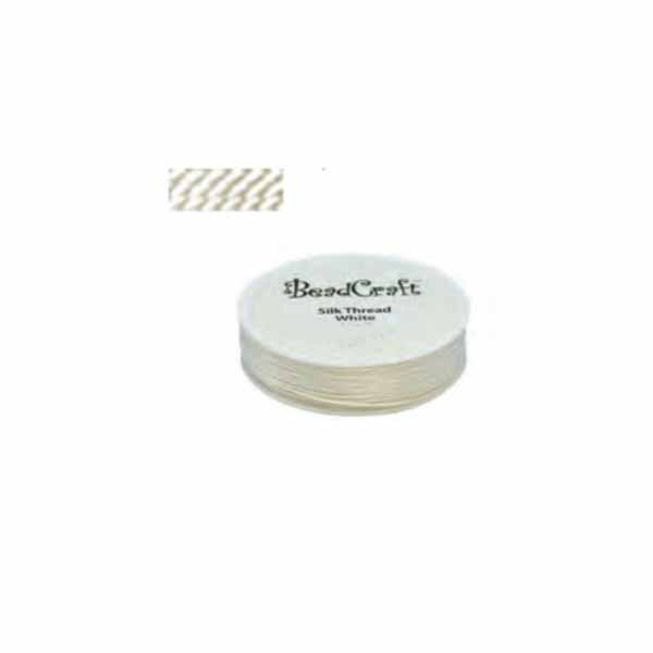 Silk Cord Flat Spools - #5 White (0.33mm)