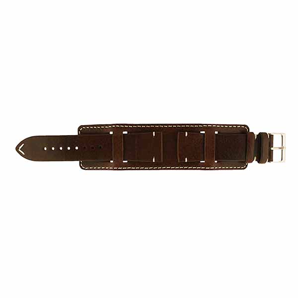 300 Vintage Stitched Cuff Leather Watch Band