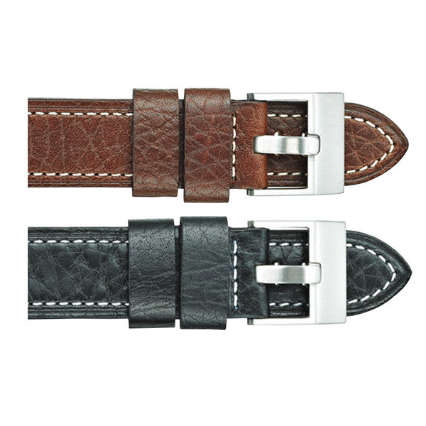 375 Buffalo Grain Leather Watch Strap (9602307407)