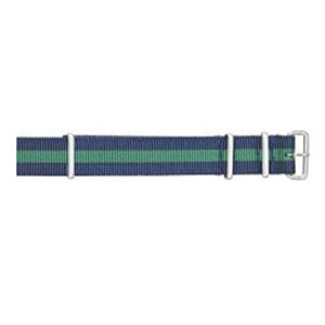 Blue & Green 10.5 Inch Long Military Style Nylon Watch Straps (48457056271)